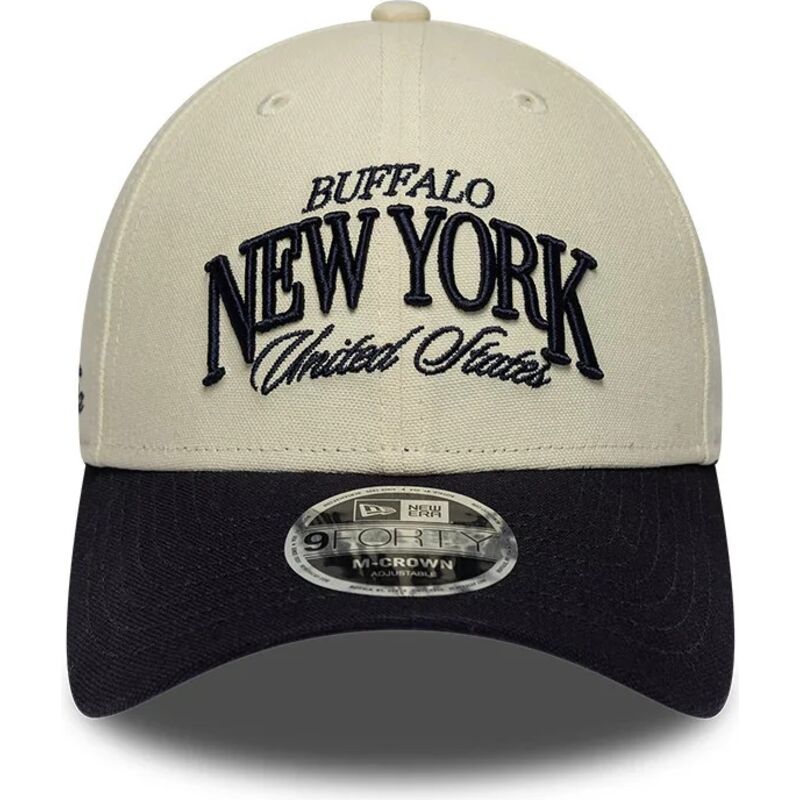 cepur-izliekta-bess-regulejams-9forty-m-crown-wordmark-no-buffalo-new-york-no-new-era