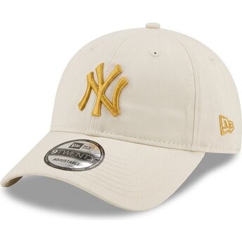 Cepur izliekta bēšs regulējams dorado 9TWENTY League Essential no New York Yankees MLB no New Era