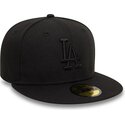 cepur-plakana-melns-pieguloss-59fifty-league-essential-no-los-angeles-dodgers-mlb-no-new-era