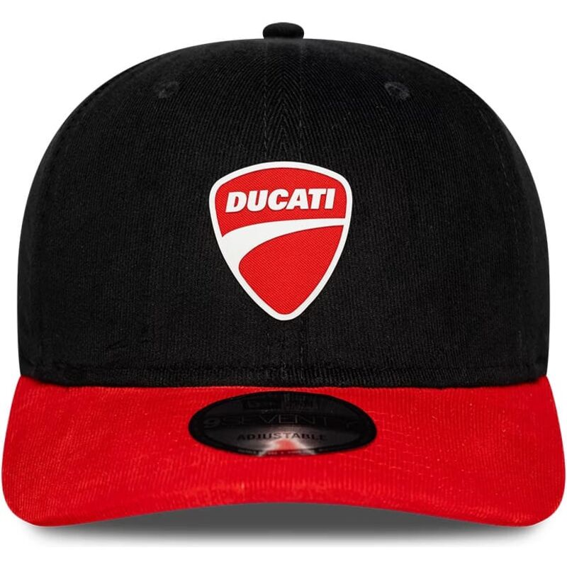 cepur-izliekta-melns-snapback-9seventy-stretch-snap-contrast-visor-no-ducati-motor-motogp-no-new-era