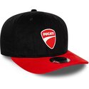 cepur-izliekta-melns-snapback-9seventy-stretch-snap-contrast-visor-no-ducati-motor-motogp-no-new-era