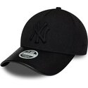 cepur-izliekta-melns-regulejams-9forty-m-crown-a-frame-fabric-mix-no-new-york-yankees-mlb-no-new-era