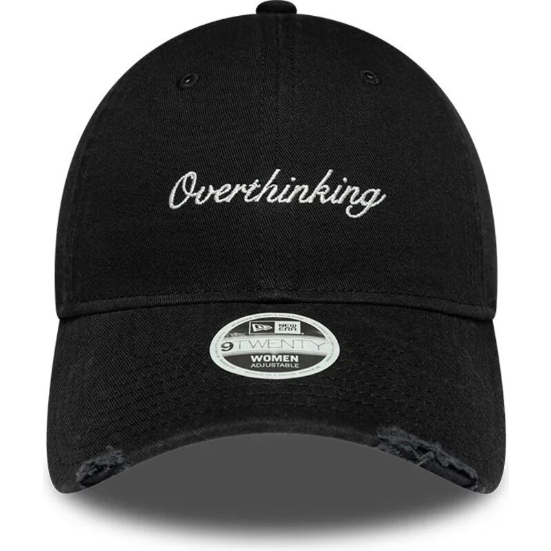 cepur-izliekta-melns-regulejams-9twenty-slogan-overthinking-no-new-era cepur-izliekta-melns-regulejams-9twenty-slogan-overthinking-no-new-era