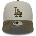 cepur-izliekta-zals-snapback-9forty-e-frame-suede-visor-no-los-angeles-dodgers-mlb-no-new-era