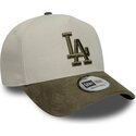 cepur-izliekta-zals-snapback-9forty-e-frame-suede-visor-no-los-angeles-dodgers-mlb-no-new-era