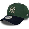 cepur-izliekta-zals-snapback-9forty-e-frame-suede-visor-no-new-york-yankees-mlb-no-new-era