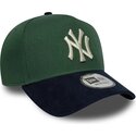 cepur-izliekta-zals-snapback-9forty-e-frame-suede-visor-no-new-york-yankees-mlb-no-new-era