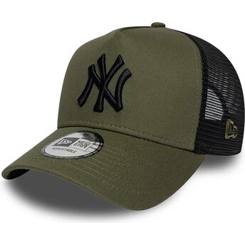 Cepur izliekta truckeris zaļš snapback A Frame League Essential no New York Yankees MLB no New Era