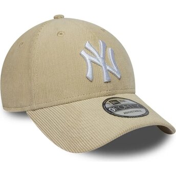 Cepur izliekta bēšs snapback 9FORTY Entry Cord no New York Yankees MLB no New Era