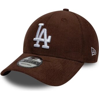 Cepur izliekta brūns snapback 9FORTY Entry Cord no Los Angeles Dodgers MLB no New Era