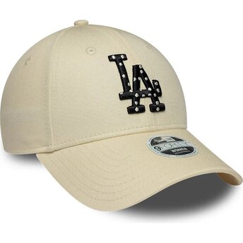 Cepur izliekta bēšs regulējams 9FORTY Infill no Los Angeles Dodgers MLB no New Era