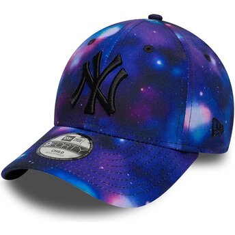 Cepur izliekta daudzkrāsains snapback bērniem 9FORTY All Over Print Space no New York Yankees MLB no New Era