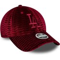 cepur-izliekta-sarkans-regulejams-9forty-velour-no-los-angeles-dodgers-mlb-no-new-era