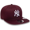 cepur-plakana-sarkans-snapback-9fifty-original-fit-league-essential-no-new-york-yankees-mlb-no-new-era