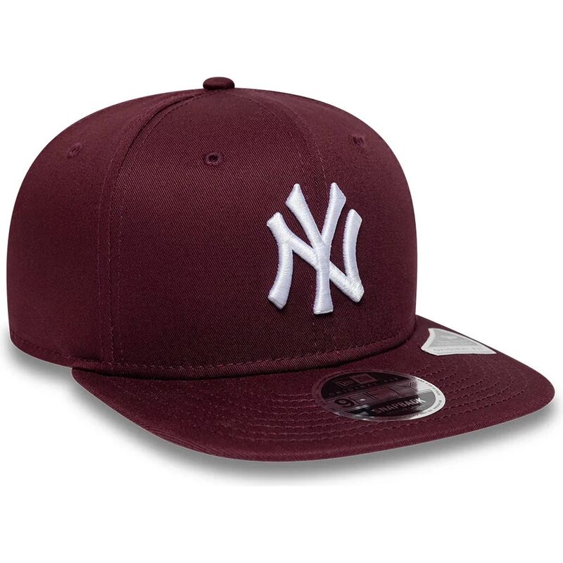 cepur-plakana-sarkans-snapback-9fifty-original-fit-league-essential-no-new-york-yankees-mlb-no-new-era
