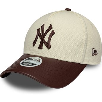 Cepur izliekta bēšs regulējams 9FORTY M-Crown Fabric Mix no New York Yankees MLB no New Era