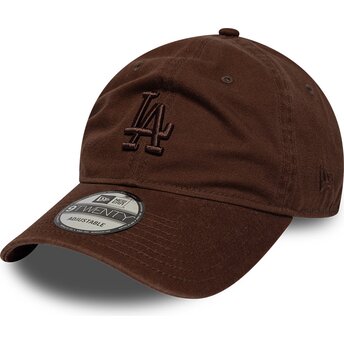 Cepur izliekta brūns regulējams 9TWENTY Washed Midi no Los Angeles Dodgers MLB no New Era