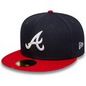 cepur-plakana-tumsi-zils-pieguloss-59fifty-ac-perf-no-atlanta-braves-mlb-no-new-era