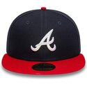 cepur-plakana-tumsi-zils-pieguloss-59fifty-ac-perf-no-atlanta-braves-mlb-no-new-era