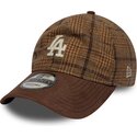 cepur-izliekta-bruns-regulejams-9twenty-mix-check-no-los-angeles-dodgers-mlb-no-new-era