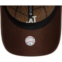 cepur-izliekta-bruns-regulejams-9twenty-mix-check-no-los-angeles-dodgers-mlb-no-new-era