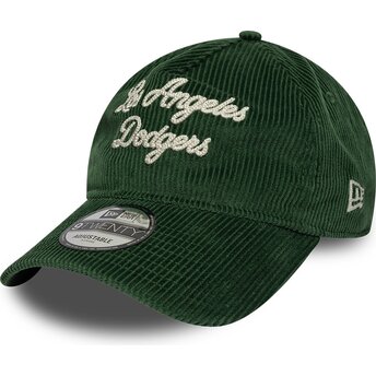 Cepur izliekta zaļš regulējams 9TWENTY A Frame Cord Script no Los Angeles Dodgers MLB no New Era