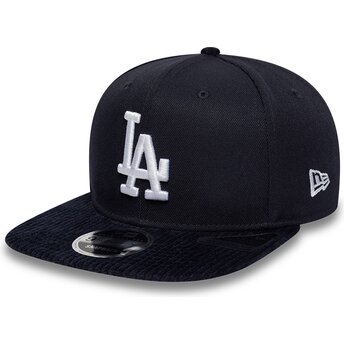 Cepur plakana tumši zils snapback 9FIFTY Cord Visor no Los Angeles Dodgers MLB no New Era