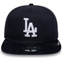cepur-plakana-tumsi-zils-snapback-9fifty-cord-visor-no-los-angeles-dodgers-mlb-no-new-era