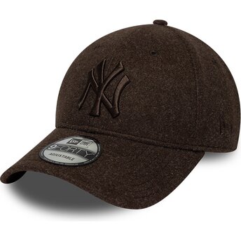 Cepur izliekta brūns snapback 9FORTY Winter no New York Yankees MLB no New Era