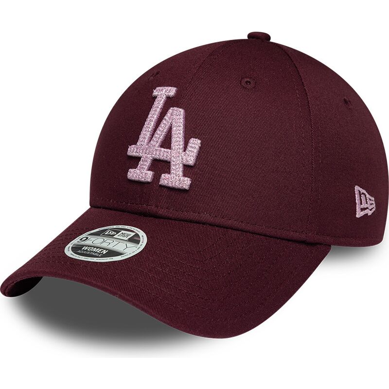 cepur-izliekta-sarkans-regulejams-rosa-9forty-metallic-no-los-angeles-dodgers-mlb-no-new-era