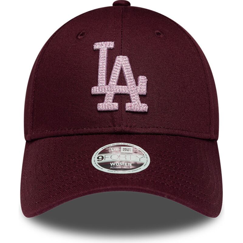 cepur-izliekta-sarkans-regulejams-rosa-9forty-metallic-no-los-angeles-dodgers-mlb-no-new-era