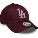 cepur-izliekta-sarkans-regulejams-rosa-9forty-metallic-no-los-angeles-dodgers-mlb-no-new-era