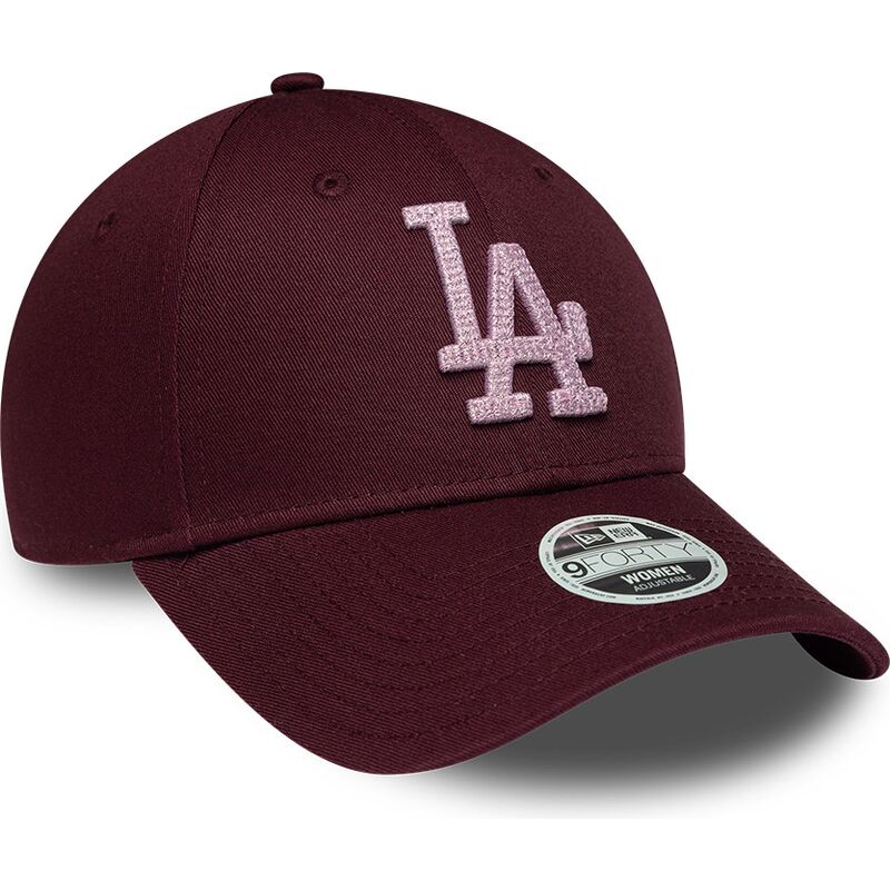 cepur-izliekta-sarkans-regulejams-rosa-9forty-metallic-no-los-angeles-dodgers-mlb-no-new-era