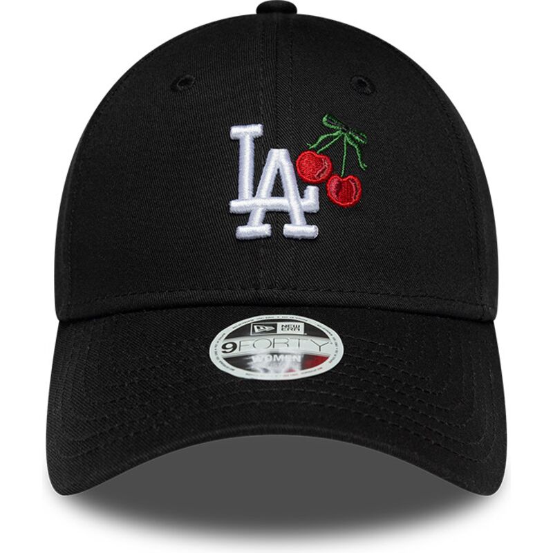 cepur-izliekta-melns-regulejams-9forty-fruit-icon-cherry-no-los-angeles-dodgers-mlb-no-new-era