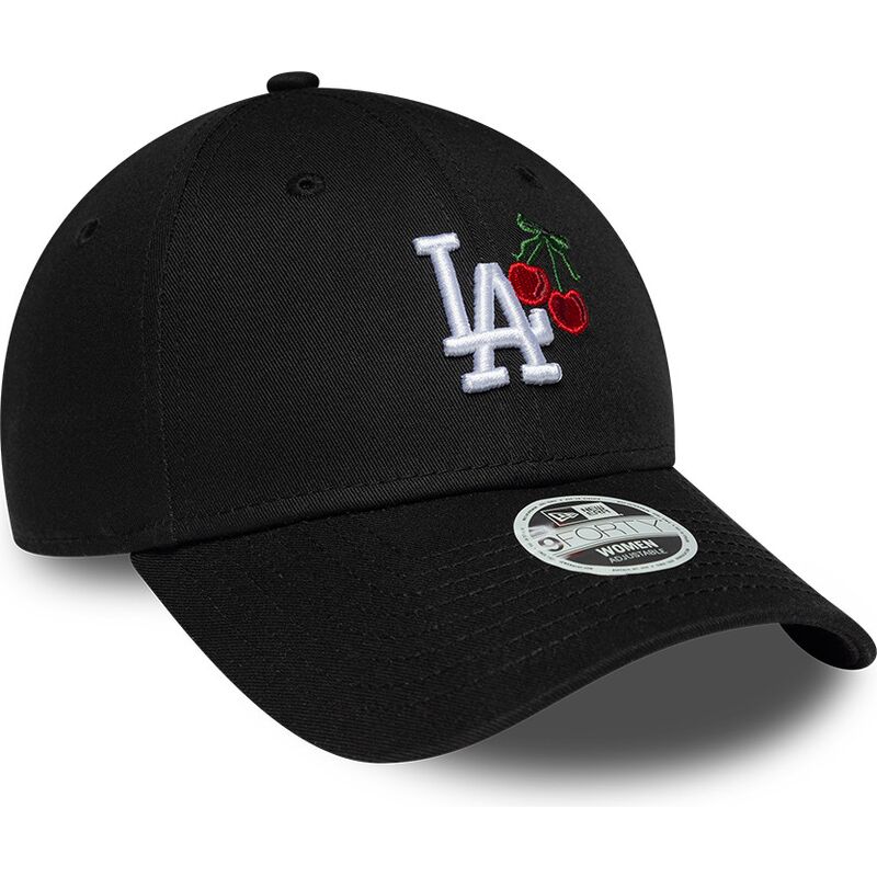 cepur-izliekta-melns-regulejams-9forty-fruit-icon-cherry-no-los-angeles-dodgers-mlb-no-new-era