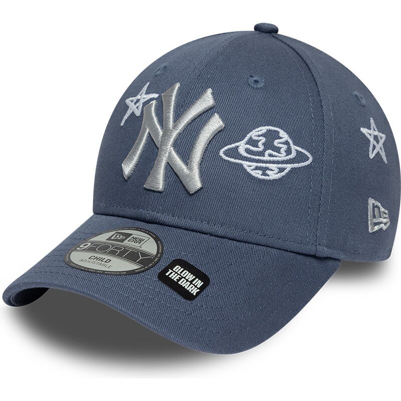 cepur-izliekta-zils-regulejams-berniem-9forty-space-glow-in-the-dark-no-new-york-yankees-mlb-no-new-era