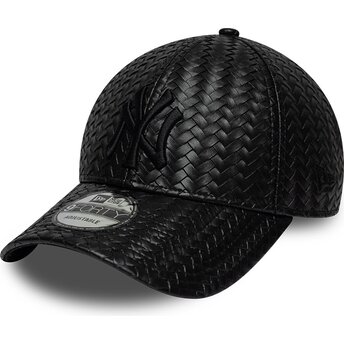 Cepur izliekta melns snapback 9FORTY PU Weave no New York Yankees MLB no New Era