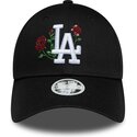 cepur-izliekta-melns-snapback-9forty-rose-sequin-no-los-angeles-dodgers-mlb-no-new-era