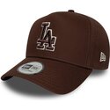 cepur-izliekta-bruns-snapback-9forty-e-frame-team-outline-no-los-angeles-dodgers-mlb-no-new-era