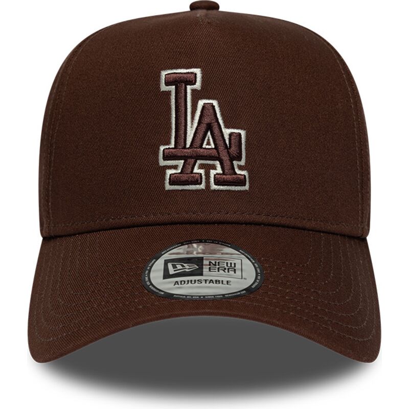 cepur-izliekta-bruns-snapback-9forty-e-frame-team-outline-no-los-angeles-dodgers-mlb-no-new-era