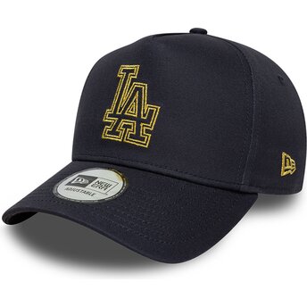 Cepur izliekta tumši zils snapback 9FORTY dorado E Frame Metallic Outline no Los Angeles Dodgers MLB no New Era