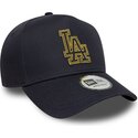 cepur-izliekta-tumsi-zils-snapback-9forty-dorado-e-frame-metallic-outline-no-los-angeles-dodgers-mlb-no-new-era