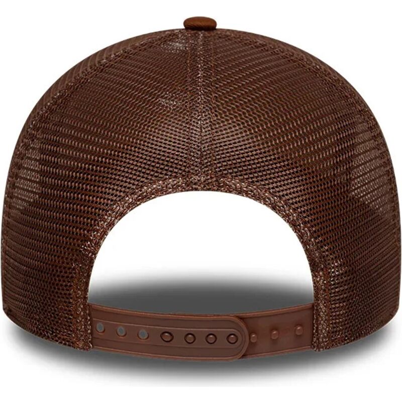 cepur-izliekta-truckeris-bruns-snapback-e-frame-outline-no-new-york-yankees-mlb-no-new-era