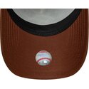 cepur-izliekta-truckeris-bruns-snapback-e-frame-outline-no-new-york-yankees-mlb-no-new-era