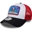 cepur-izliekta-truckeris-daudzkrasains-snapback-berniem-a-frame-patch-no-superman-dc-comics-no-new-era