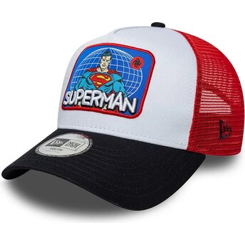 Cepur izliekta truckeris daudzkrāsains snapback bērniem A Frame Patch no Superman DC Comics no New Era