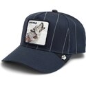 cepur-izliekta-truckeris-tumsi-zils-snapback-pinstripe-lone-wolf-playmakers-the-farm-goorin-bros