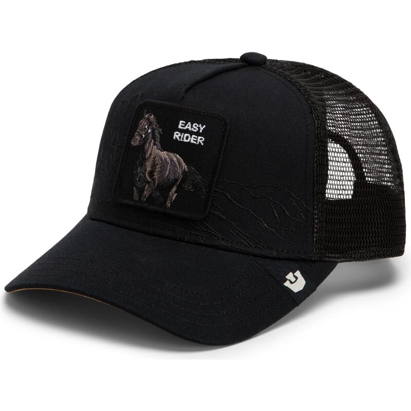 cepur-izliekta-truckeris-melns-snapback-stallion-badlands-the-farm-goorin-bros