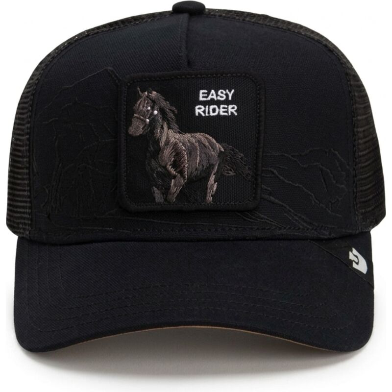 cepur-izliekta-truckeris-melns-snapback-stallion-badlands-the-farm-goorin-bros