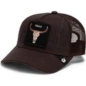 cepur-izliekta-truckeris-bruns-snapback-skull-badlands-dead-the-farm-goorin-bros